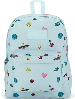 JanSport Unisex Superbreak School Backpack, Pixel Party