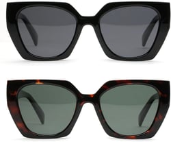 JOO'RTI Trendy Polarized Oversized Sunglasses Womens, Retro Big Square Cat Eye Designer Sunnies