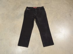 vintage 90s Tommy Hilfiger jeans black denim wide leg baggy 1990 men women unisex 36x30 36 waist