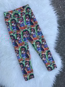 Villainy - scar, Ursula, cruella, Disney villain leggings - lion king, little mermaid, evil miscreant leggings - halloween leggings - unisex