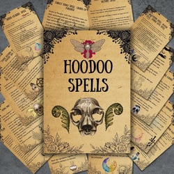 Best Hoodoo Spells, Rare witchy spell book, Book of shadows, waite, Wicca hoodoo magic Spells, Grimoire, Occult, Pagan, witch starter kit