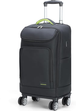 Lekebobor Travel Rolling Backpack, 21 inch Waterproof Backpack with 360° Wheels for 17" Laptop, Convertible Airline Approved Travel Backpack for Men & Women, Business, Commuter(Black) Black 17 inch