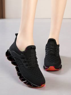 Women's Slip On Walking Running Shoes Blade Tennis Casual Fashion Sneakers Comfort Non Slip Work Sport Athletic Trainer White