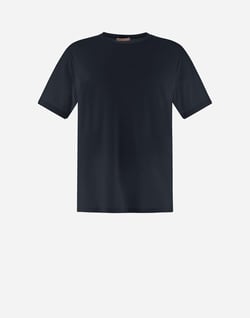 RESORT T-SHIRT IN BASIC COTTON in Navy Blue for Men | Herno®